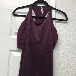 Lululemon tank with built in bra